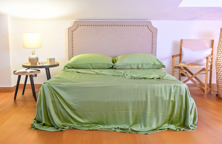 Green Bamboo Sateen Sheets