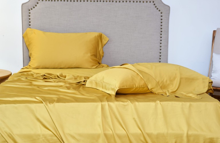 Gold Bamboo Sateen Sheets