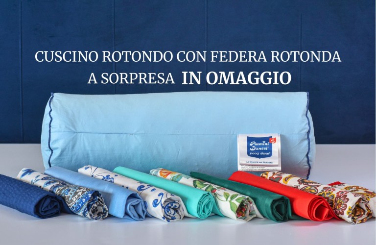 Cuscino Rotondo con Federa Rotonda a sorpresa in omaggio