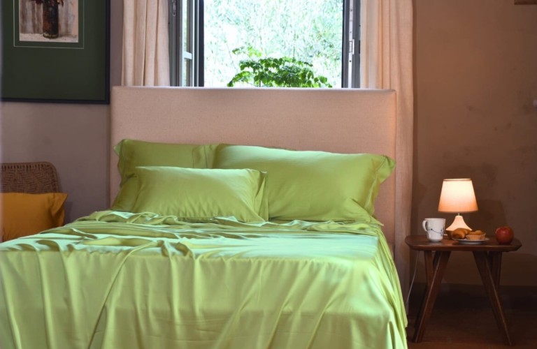 Green Bamboo Sateen Sheets