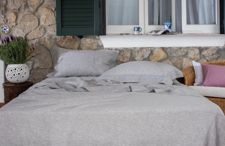 Linen Natural Green
