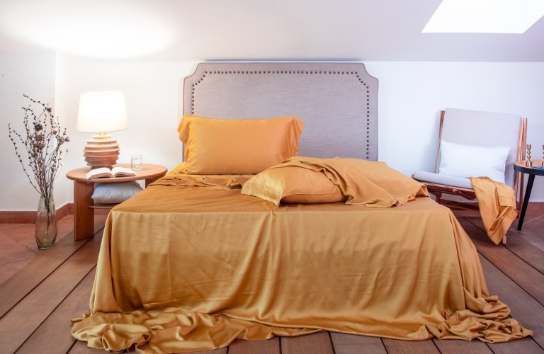 Gold Bamboo Sateen Sheets