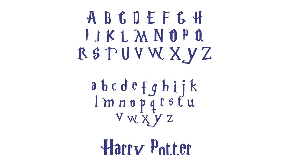 Harry Potter style font