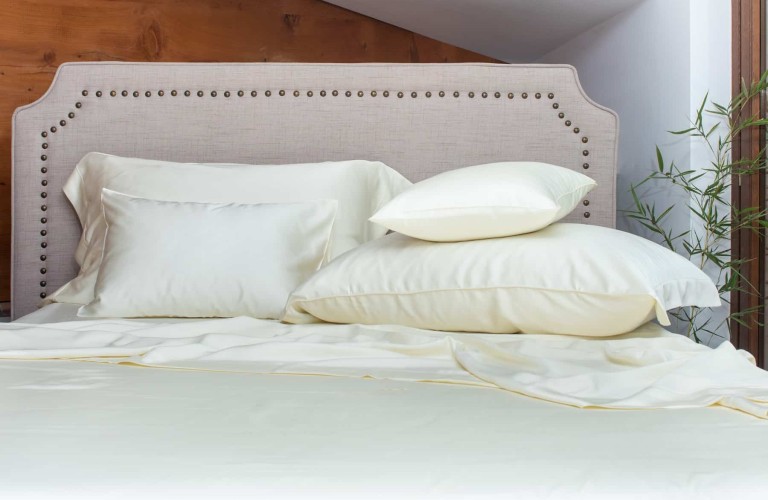 Ivory Bamboo Sateen Sheets